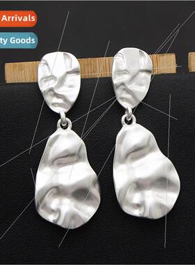 Earrings teardrop knockout face fashion simple atmosphere ea