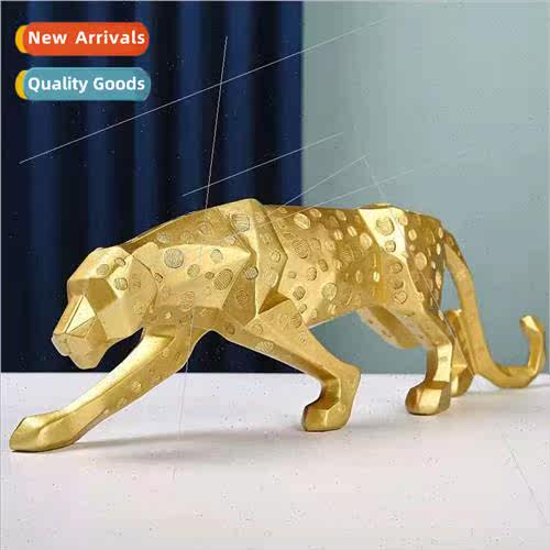 Resin crafts leopard ornaments Scandinavian creative geometr