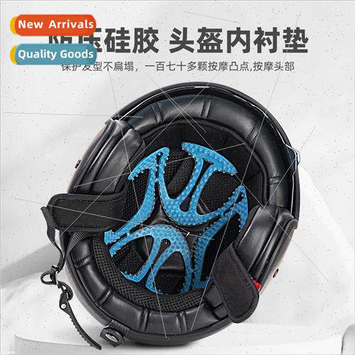 Bicycle helmet liner pads do not pressure hair summer ventil