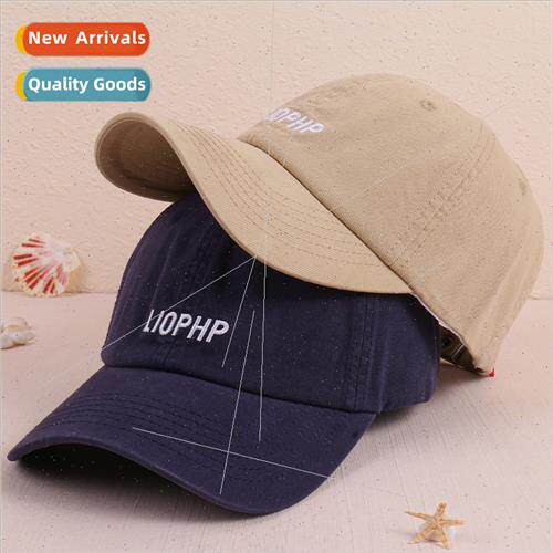 Spring Summer baseball cap female letters embroidery soft to