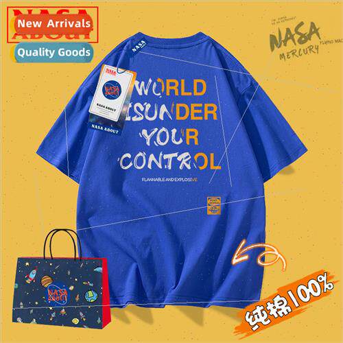 2023 new national tide American high set short-sleeved t-shi