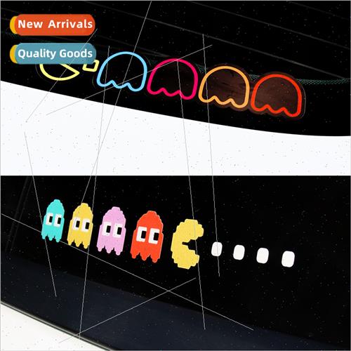 ttle tyrant Pacman car stickers creative personality cute ca
