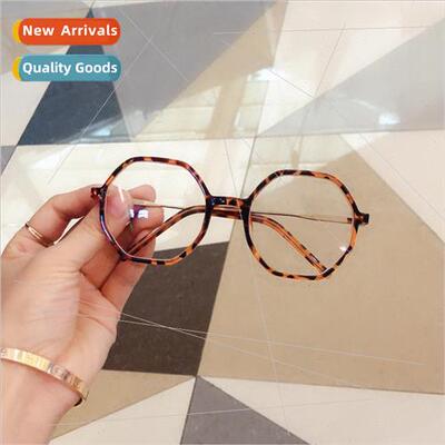 2019 new retro eyeglasses frame male irregular round lerary