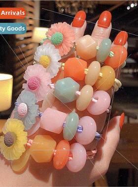 New Korean headband jelly beads small daisy girl heart hair