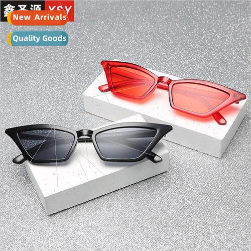 Europe nd cat eye sunglasses women small frame glasses trans