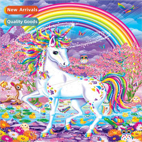 Diamond painting new DIY rainbow unicorn full round diamond