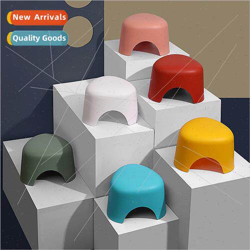 Plastic stool household small stool bedroom living room thic