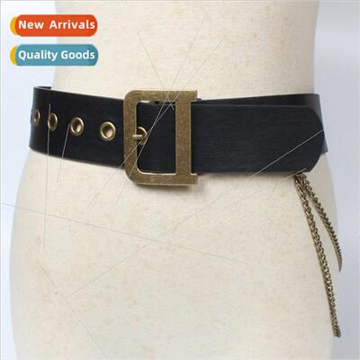 Concave styling belt bronze gas eye Europe D buckle ins supe