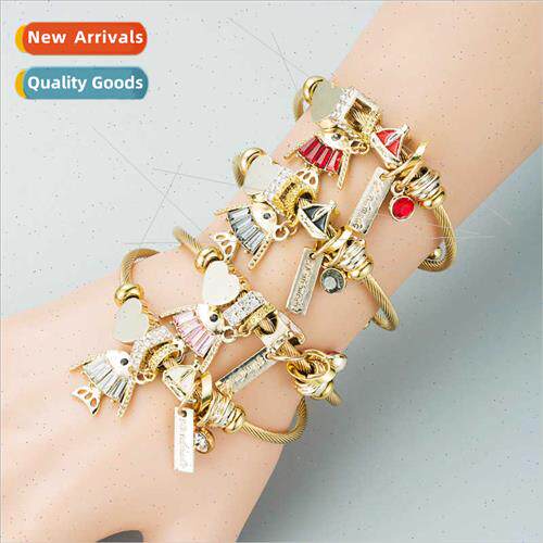 Europe fashion cute Dora multi-element pendant alloy bracele