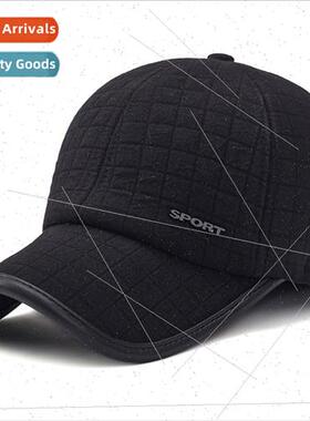 Hat Men winter ear protection baseball cap simple atmosphere