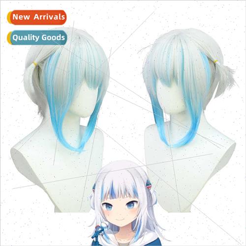 hololive virtual idol kawo-gura vtuber shark lady wig cos gr