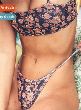Swimwear digal print Europe hot  i womens separates bikini s