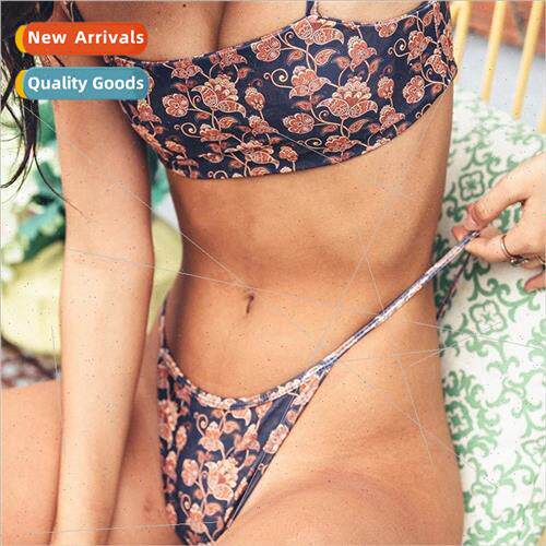 Swimwear digal print Europe hot  i womens separates bikini s
