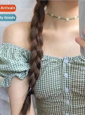 Europe colorful daisy flower rice bead necklace women hundre