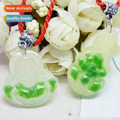 Jade Goddess Mercy imation jasper bodhisattva Buddha pendant