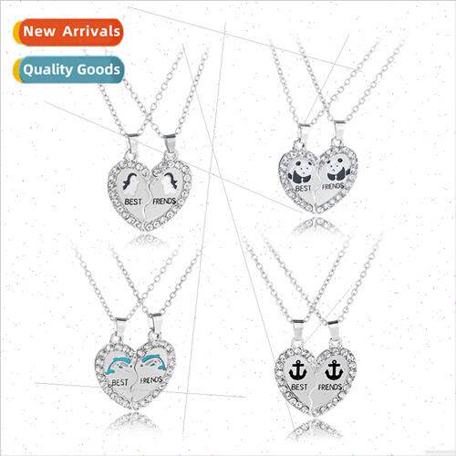 jewelry best friends necklace best friends two petals patchw