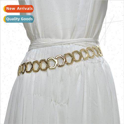 Europe women new metal waist chain female versatile punk iro