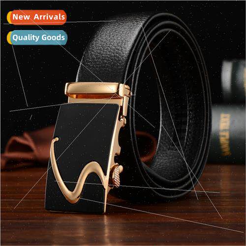 Belt men automatic buckle belt men imation head layer belt s