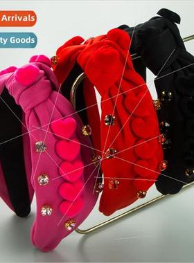 Korean fashion new sweet girl Valentine Day hair bands knott