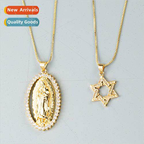 INS cold fashion copper gold-plated micro-zirconia nd goddes