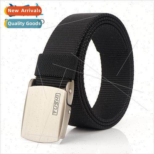 TUSHI 3.5CM Men Outdoor Tactical Belt Thickened Nylon Quick