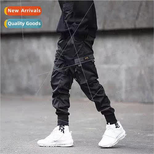 Hong Kong youth drawstring pants male functional tactical pa