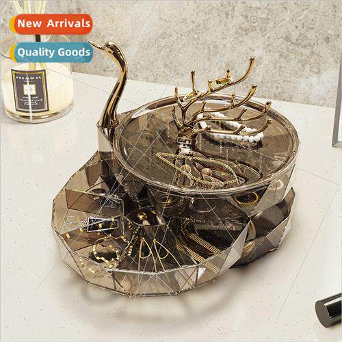 Swan Dream desktop jewelry box large capacy earrings earring