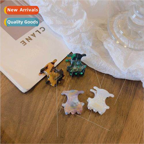 Acetate mini niche bangs scrunchie hair clip cute high textu