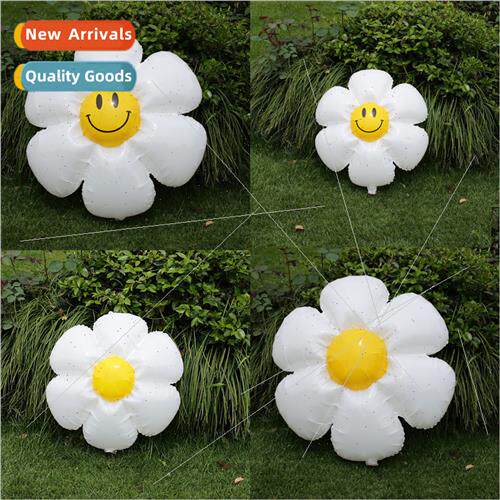 ins small daisy aluminum film balloon baby birthday decorati