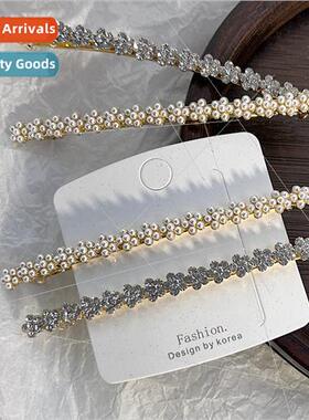 Korea pearl flower drilling a word spring clip fine hair cli