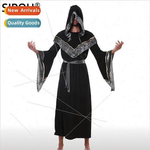 Halloween wches and wizards robes hooded cosplay medieval st