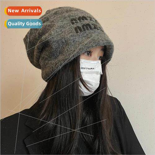 Big head circumference stacked hat female show face small wa