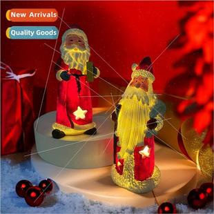 Santa Claus creative night crafts light resin New ornament