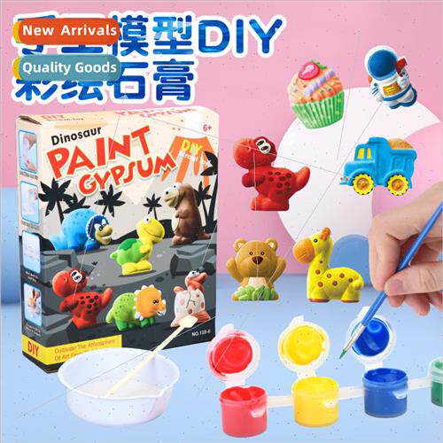 Children toys stone painting set girls handmade diy plaster