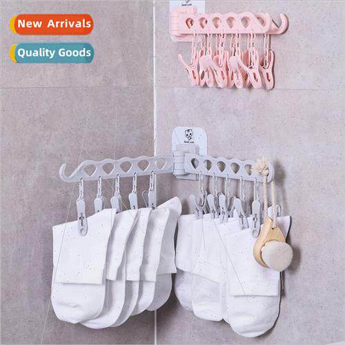 Multi-functional coat rack sticky wall-mounted sun socks cli