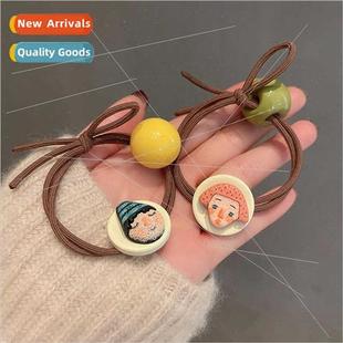 clown hair elasticy cute durab high fun rope Korea band