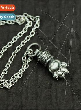 New nd fashion bear paw pendant necklace men women jewelry s