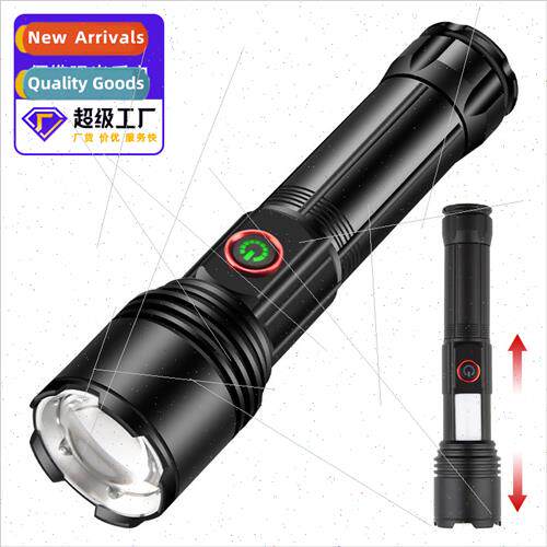 New zoom white laser flashlight COB white red blue test ligh