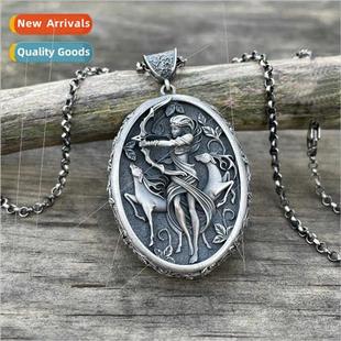 Greek mythology goddess pendant Europe ins necklace men wome