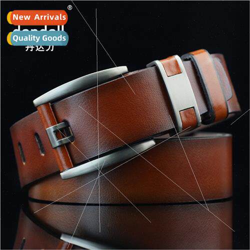 New microfiber antique men wide belt pin buckle retro belt