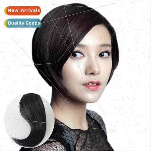 Real hair bangs piece female oblique bangs wig piece invisib