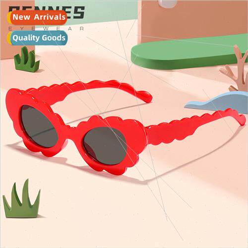 Children new cloud cat eye shaped frame candy color nd fashi