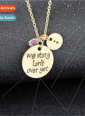 Jewellery fashion letter my story isn`t over yet engraved al