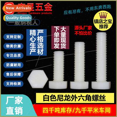 Whe nylon hexagon socket head cap screws Plastic hexagon soc