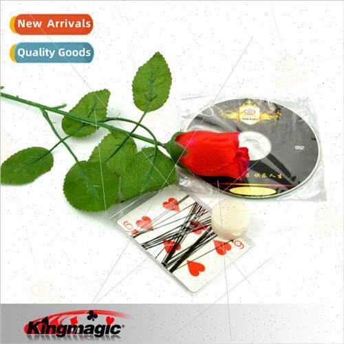 G0420 Suspended Rose (Fiery Rose) kingmagic  Props