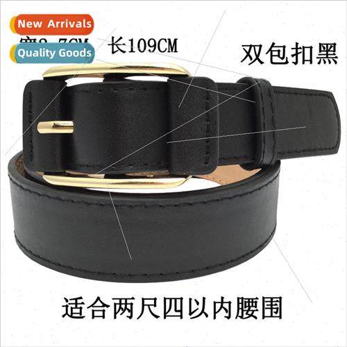 Women belt fashion Korean casual versatile simple dress whe