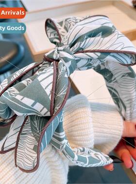 Spring Summer 2022 Korea ins cotton printing maple leaf bow