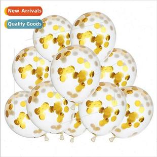 gold sequin balloon confetti rose wedding inch