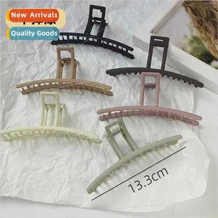 frosted metal shark Oversized card clip hair back grab