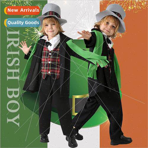 Childrens Day Irish Ethnic Costumes Boys Role Play Cosplay P